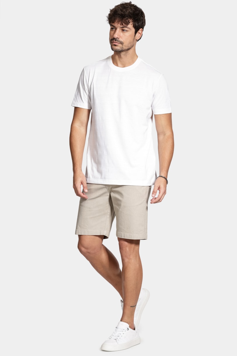 Camiseta Manga Curta Malha Beirute Off White