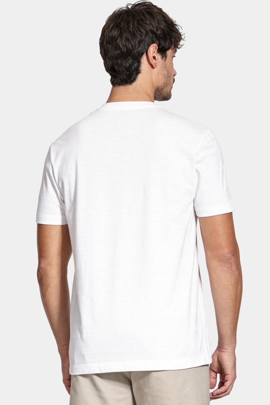 Camiseta Manga Curta Malha Beirute Off White — foto 4 de 5