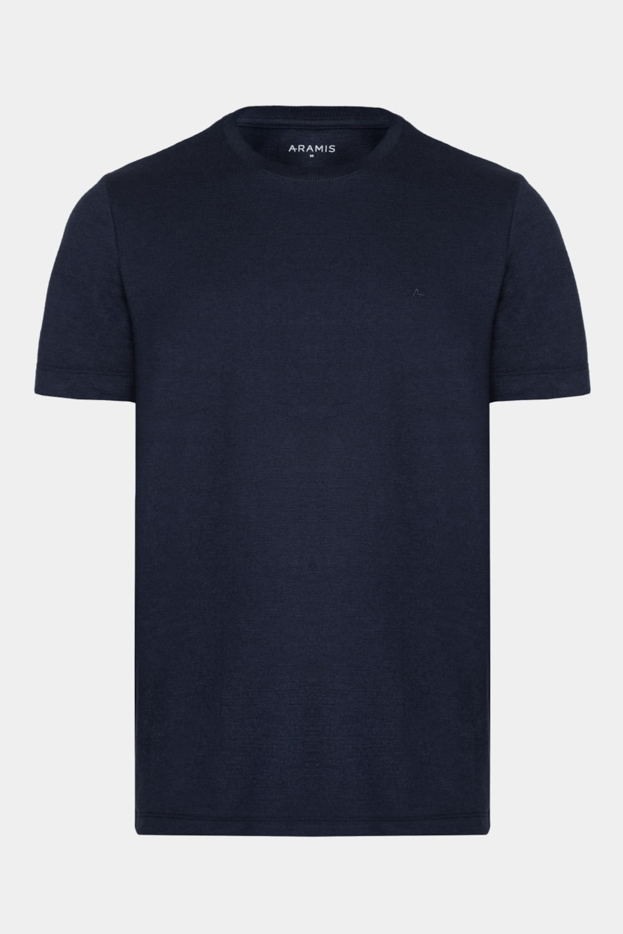 Camiseta Manga Curta Malha Croche Marinho — foto 5 de 5
