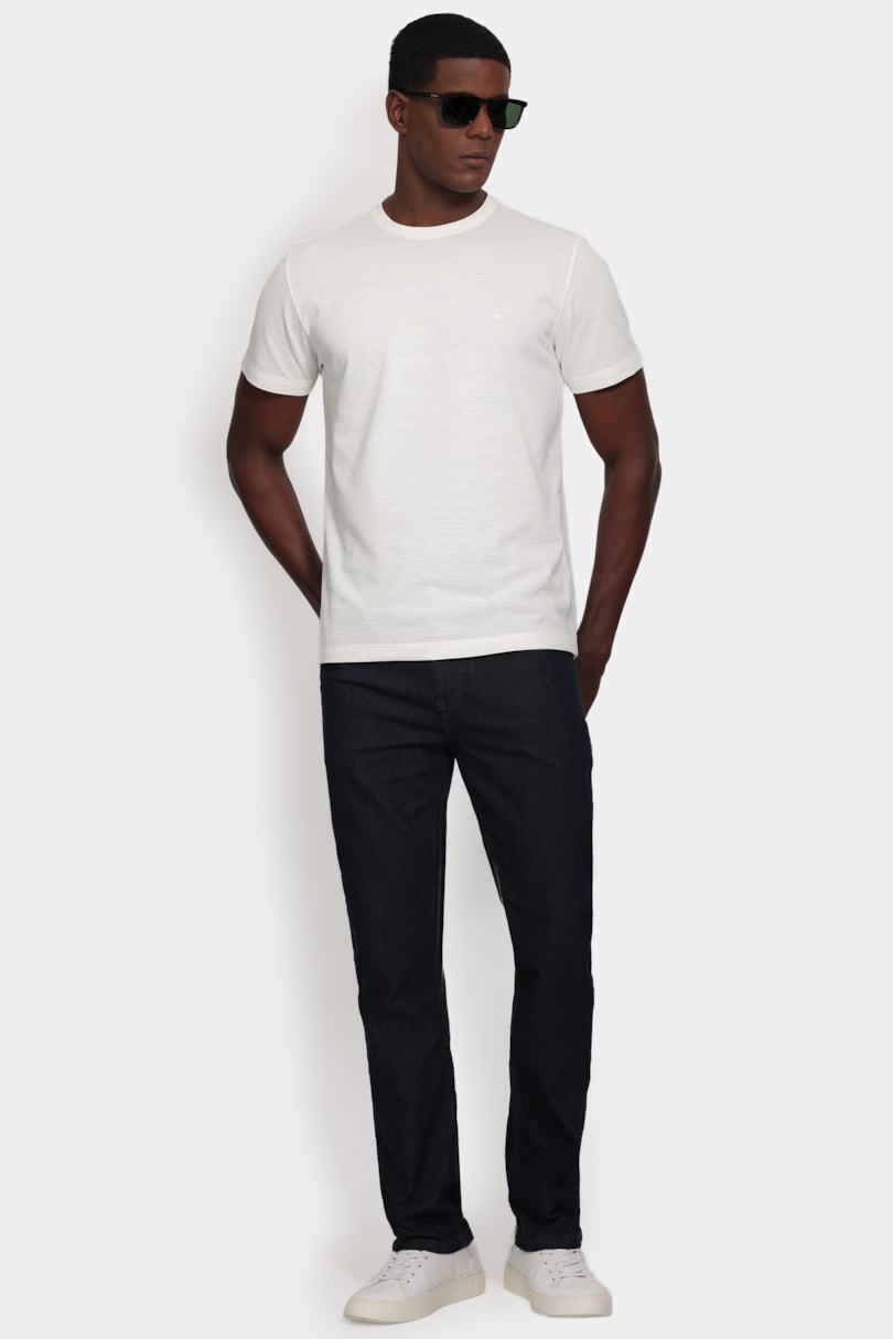 Camiseta Manga Curta Malha Lisboa Off White