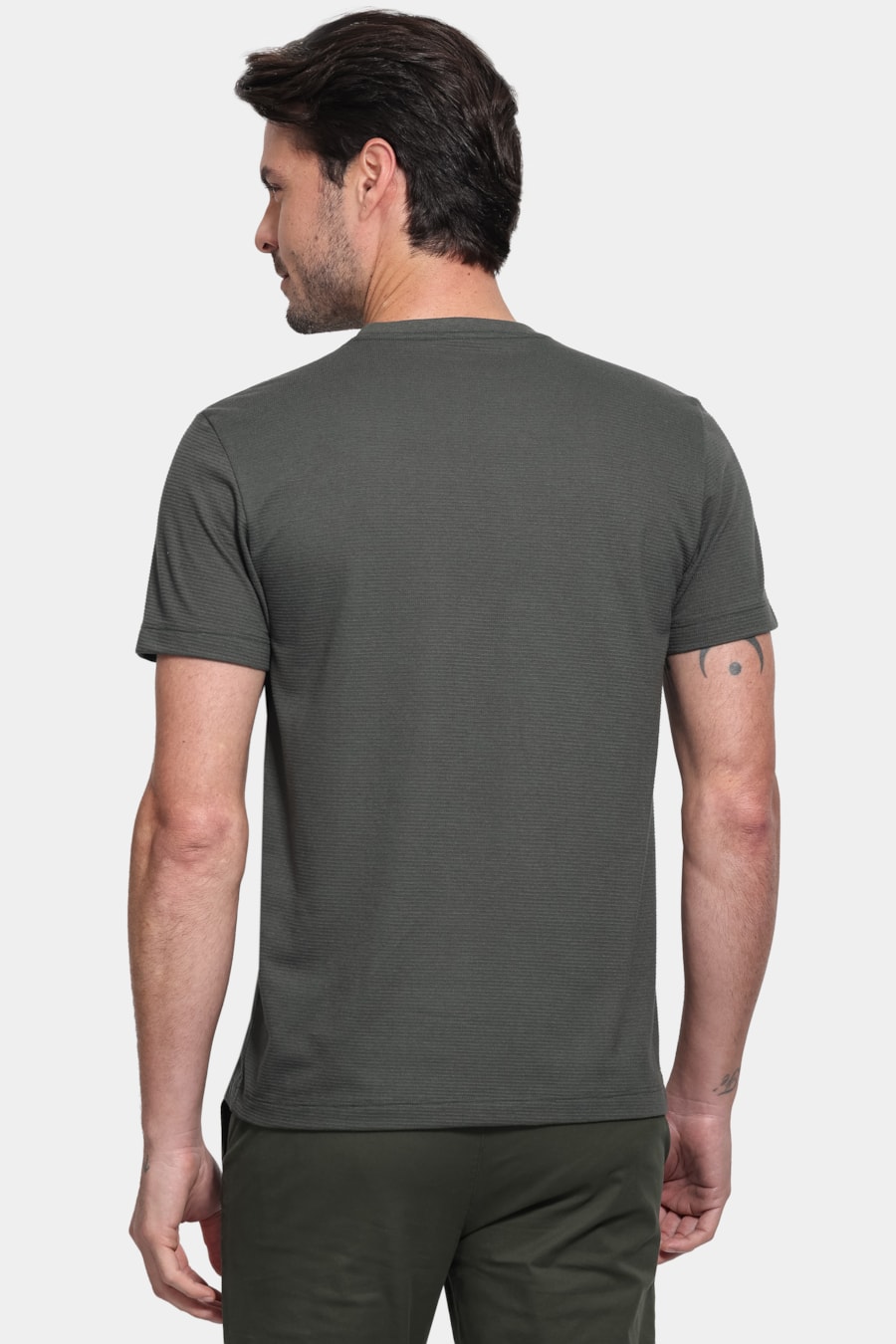 Camiseta Manga Curta Malha Lisboa Verde Bandeira — foto 4 de 5