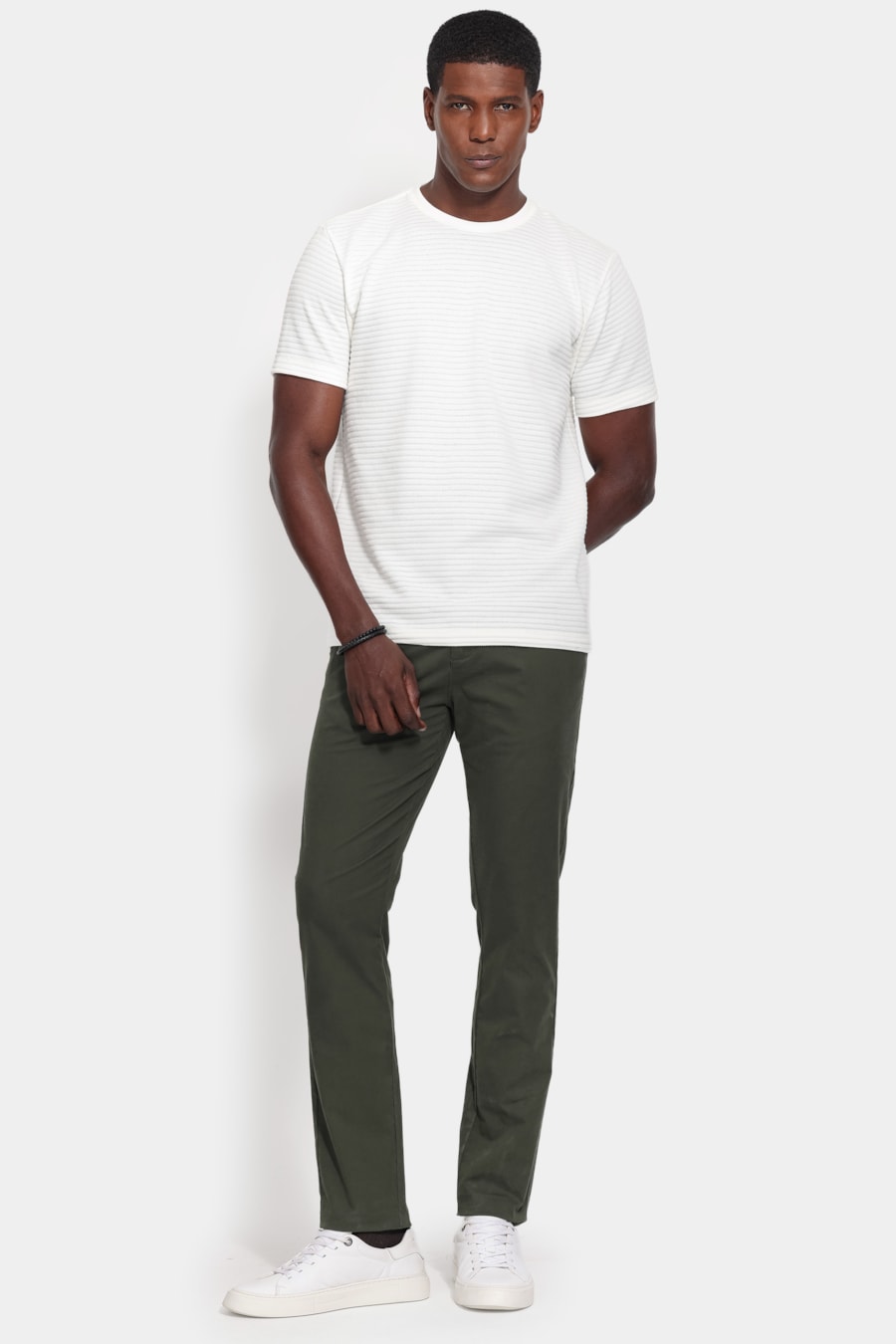 Camiseta Manga Curta Malha Munique Off White — foto 2 de 6