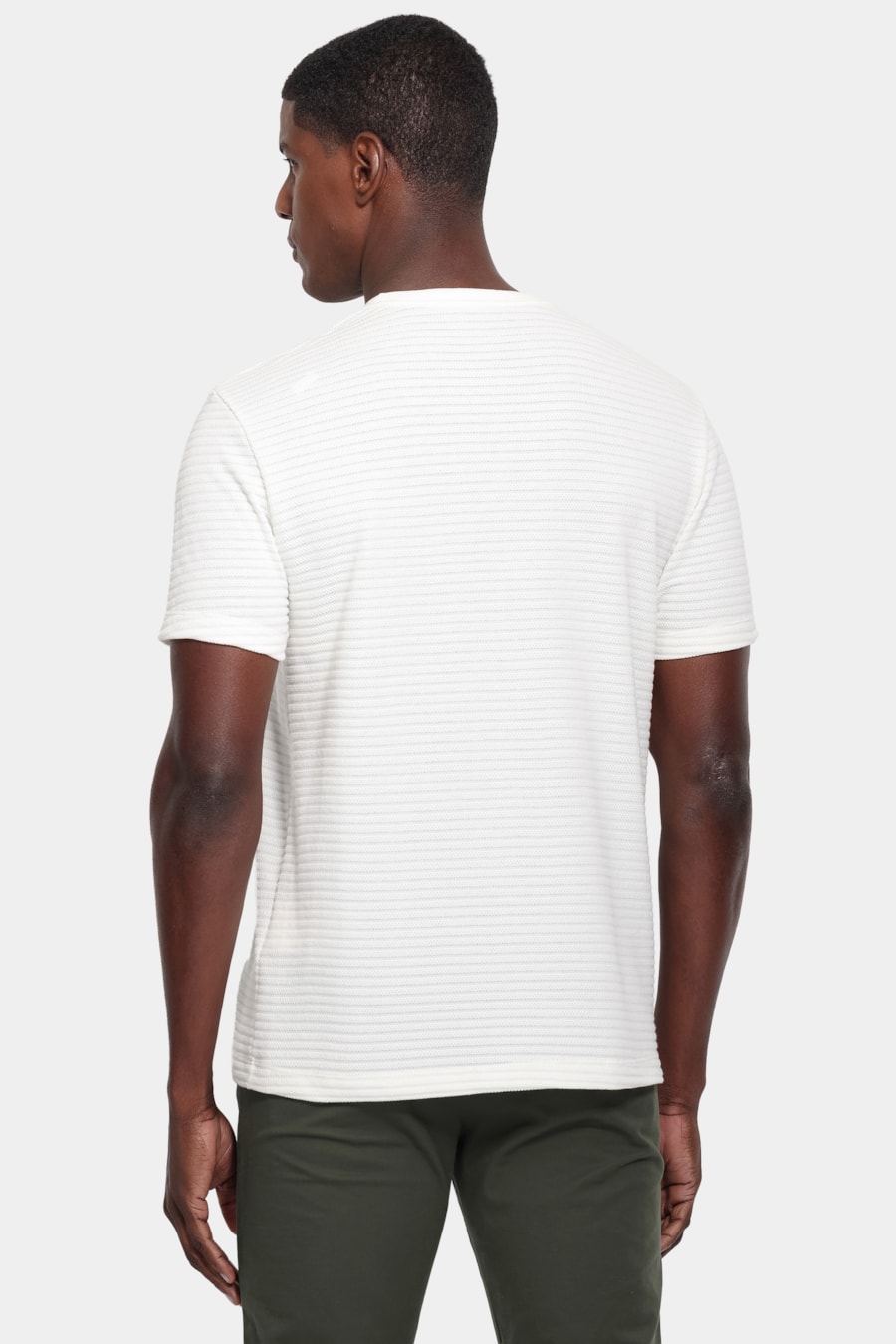 Camiseta Manga Curta Malha Munique Off White — foto 4 de 6