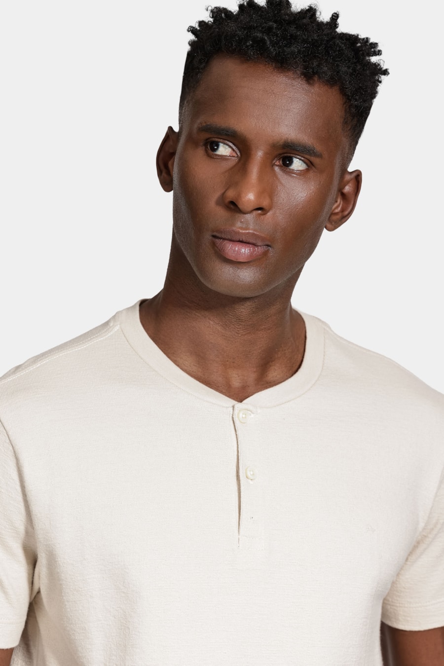Camiseta Manga Curta Malha Portuguesa Tricot Marfim 116 — foto 3 de 5