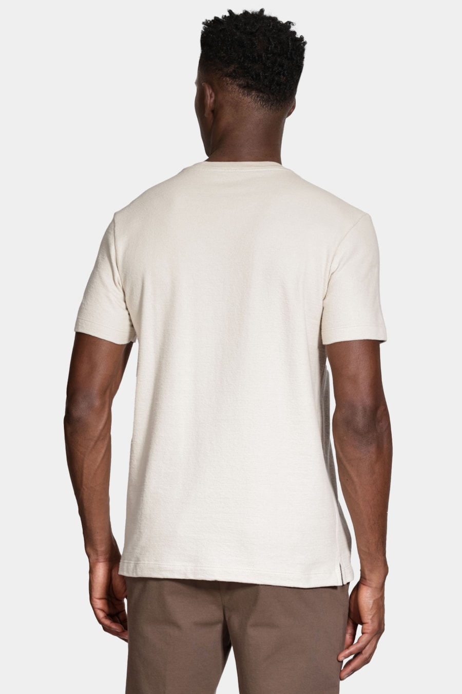 Camiseta Manga Curta Malha Portuguesa Tricot Marfim 116 — foto 4 de 5