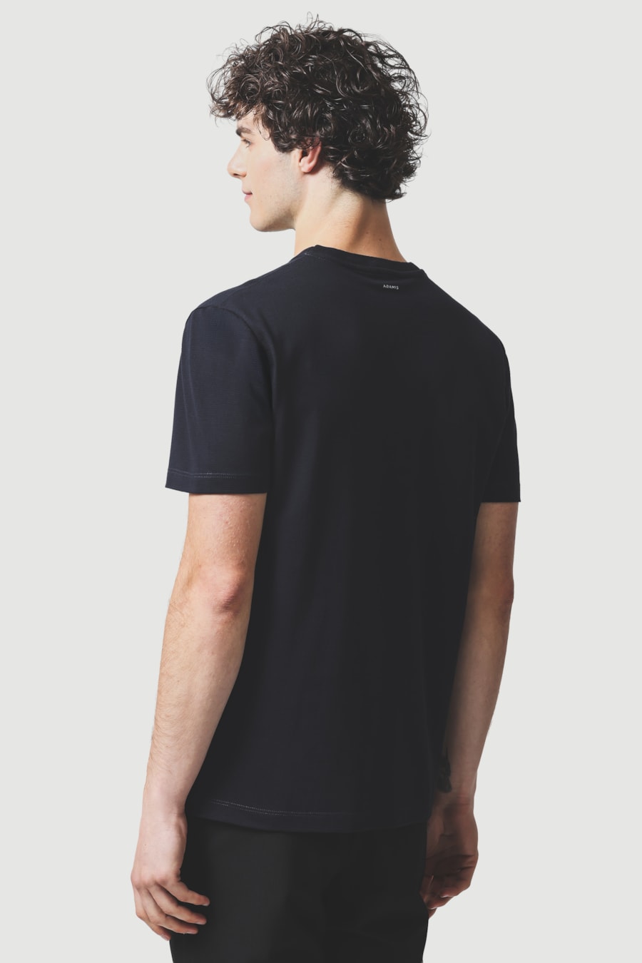 Camiseta Manga Curta Malha Quadrilê Marinho — foto 4 de 5