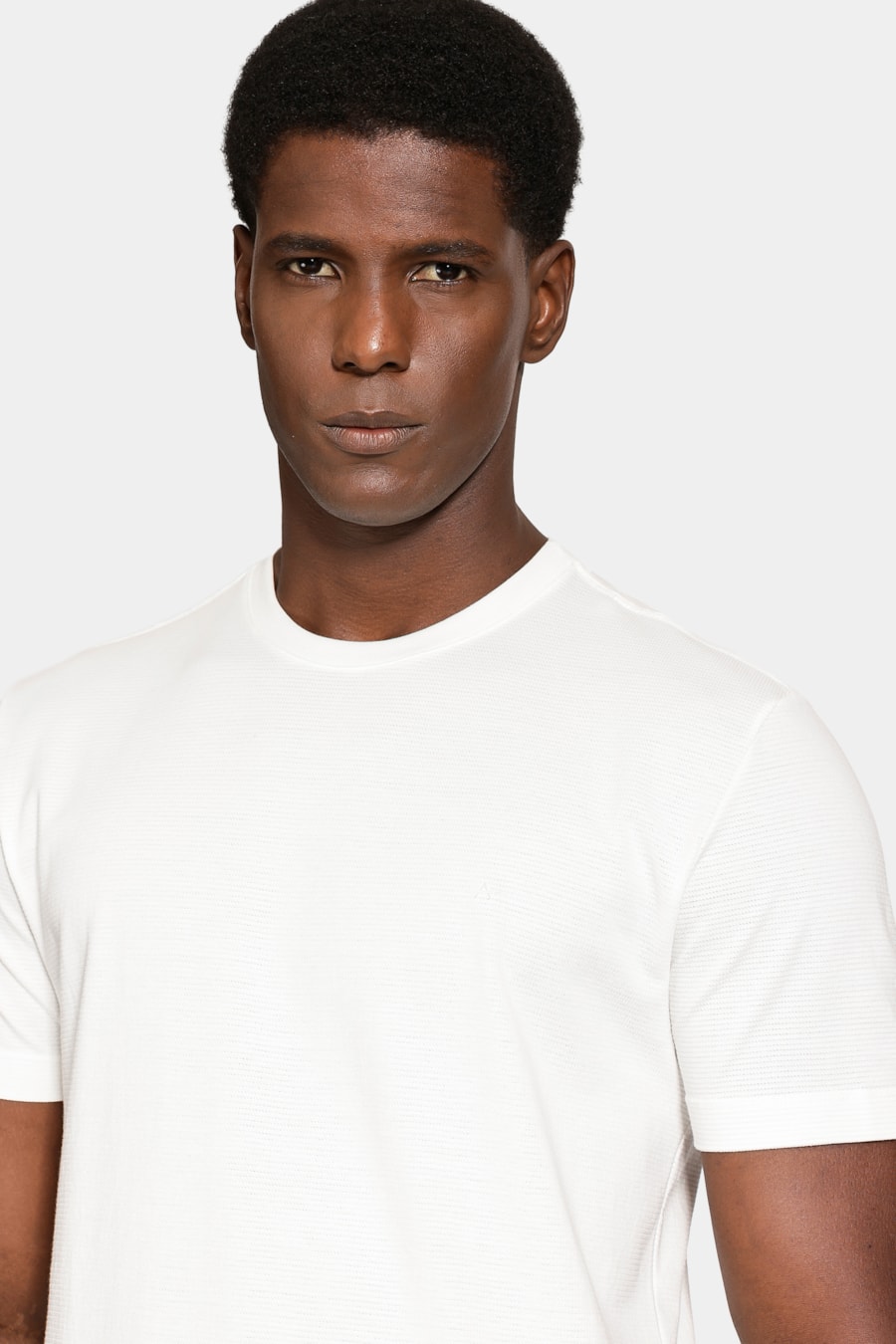 Camiseta Manga Curta Malha Quadrile Off White — foto 3 de 5