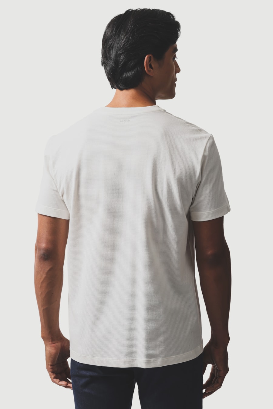 Camiseta Manga Curta Malha Quadrilê Off White — foto 5 de 6