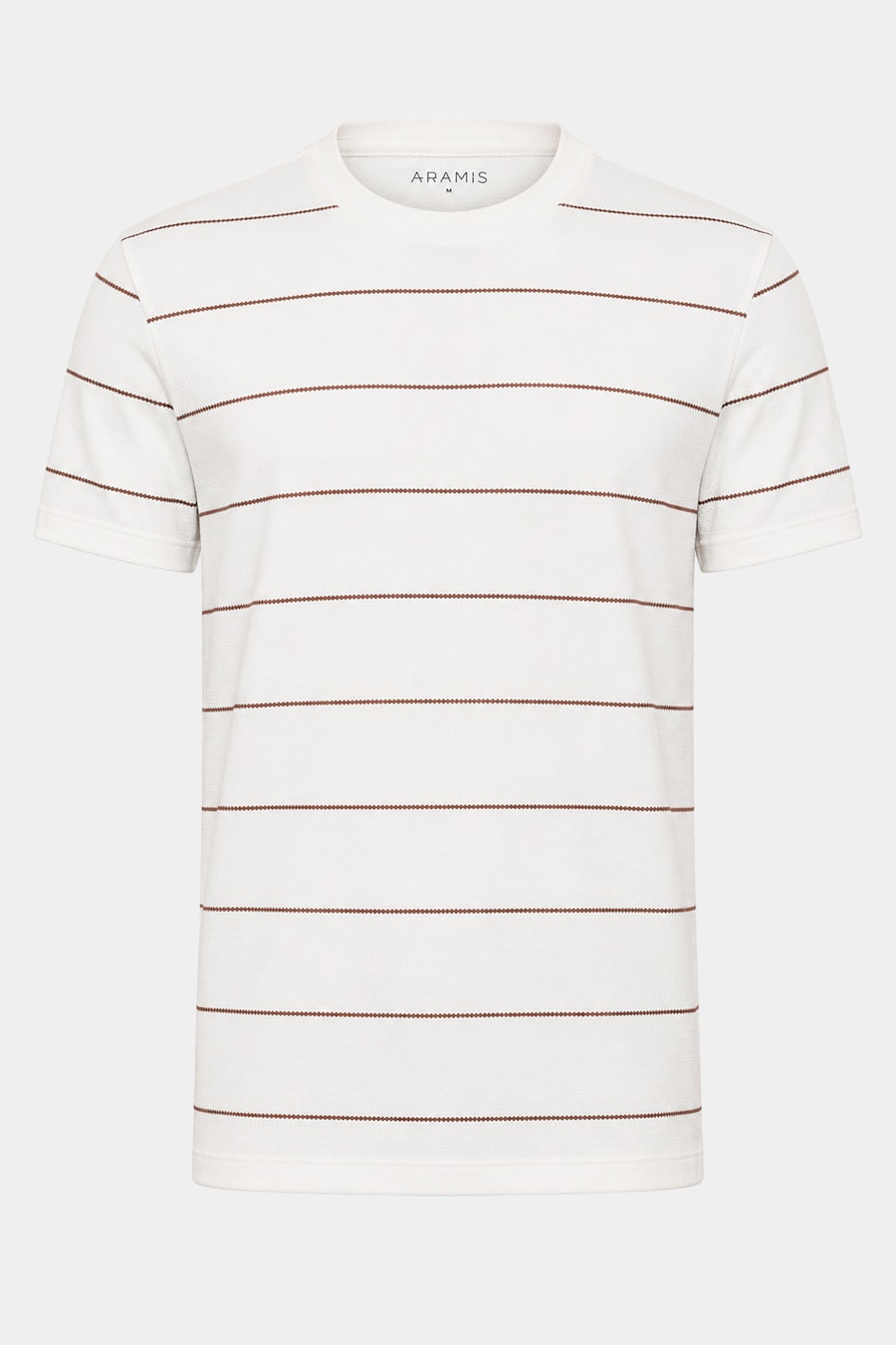 Camiseta Manga Curta Malha Rusc Chocolate C/ Off White — foto 5 de 5