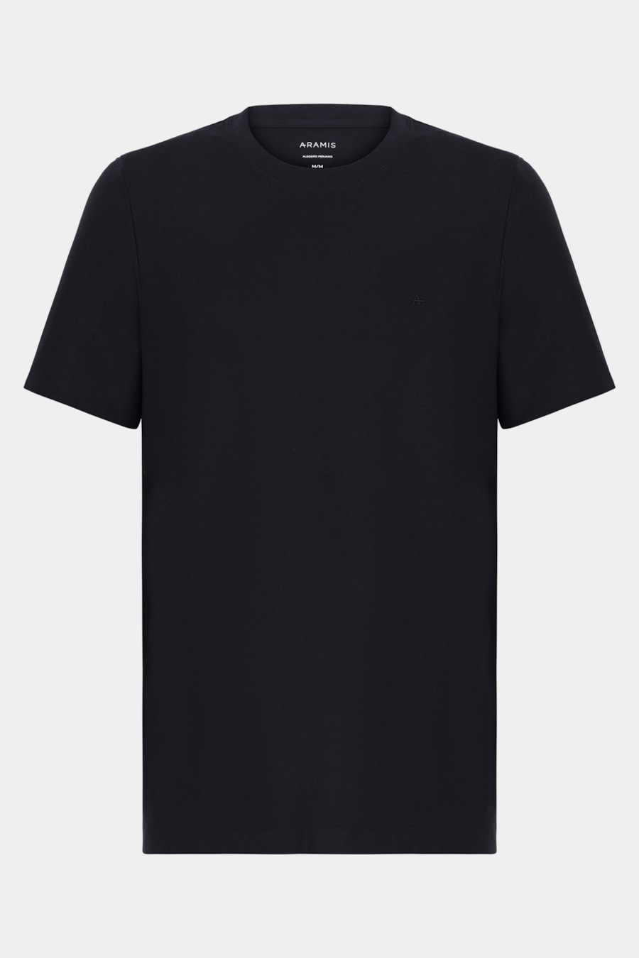 Camiseta Manga Curta Malha Sarjada Marinho — foto 5 de 5
