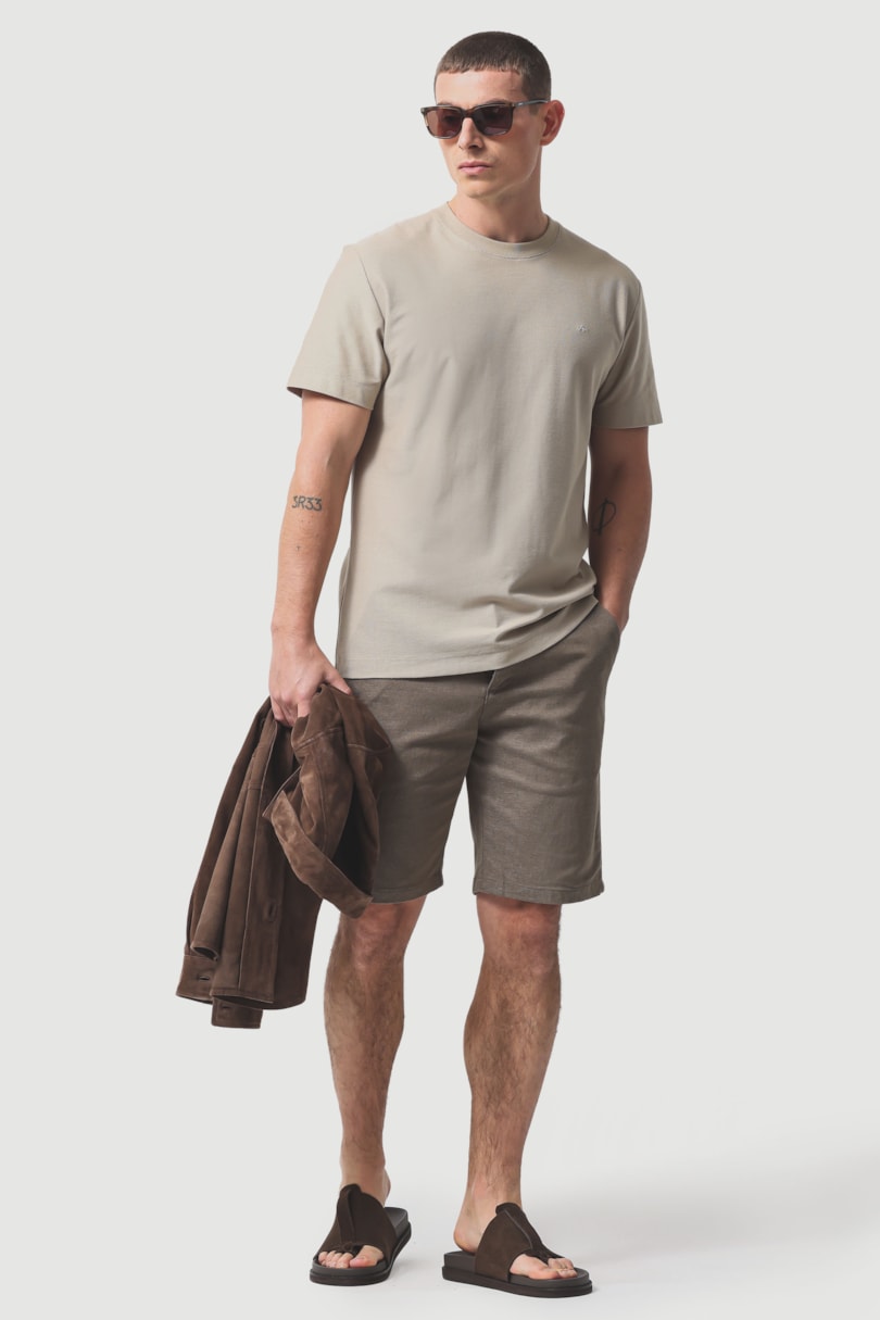 Camiseta Manga Curta Malha Sarjada Safari 118