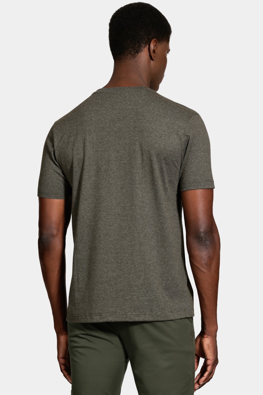 Camiseta Manga Curta Malha Saylor Army Green — foto 4 de 5