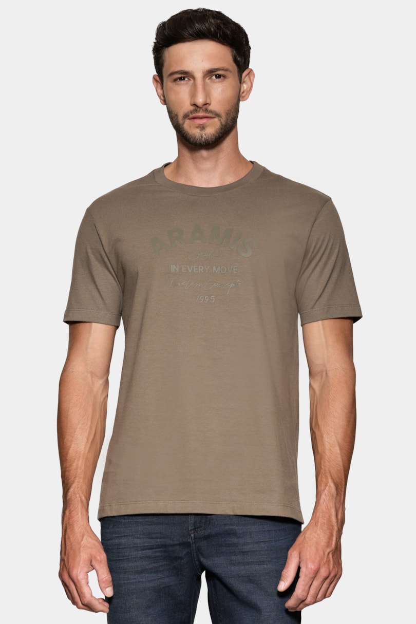 Camiseta Manga Curta Malha Soft Estampada Militar 117