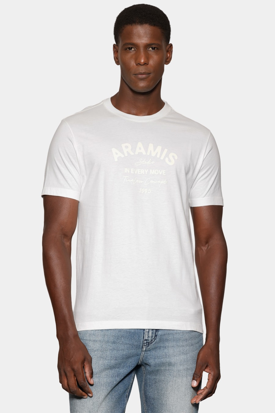 Camiseta Manga Curta Malha Soft Estampada Off White — foto 1 de 5