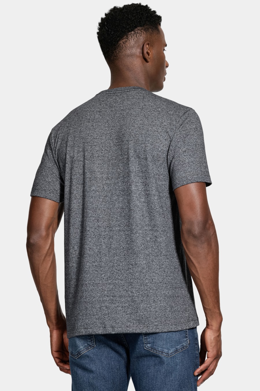 Camiseta Manga Curta Malha Stanley Preto — foto 4 de 5
