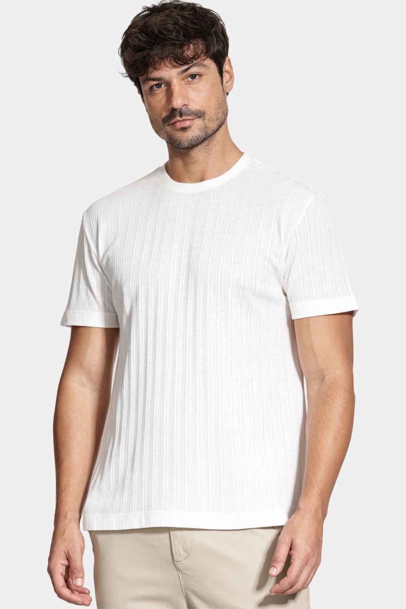 Camiseta Manga Curta Malha Stela Off White