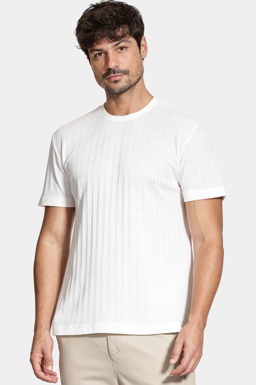 Camiseta Manga Curta Malha Stela Off White — foto 1 de 5