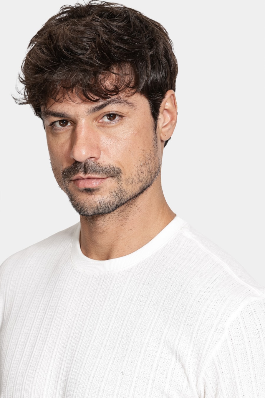 Camiseta Manga Curta Malha Stela Off White — foto 3 de 5