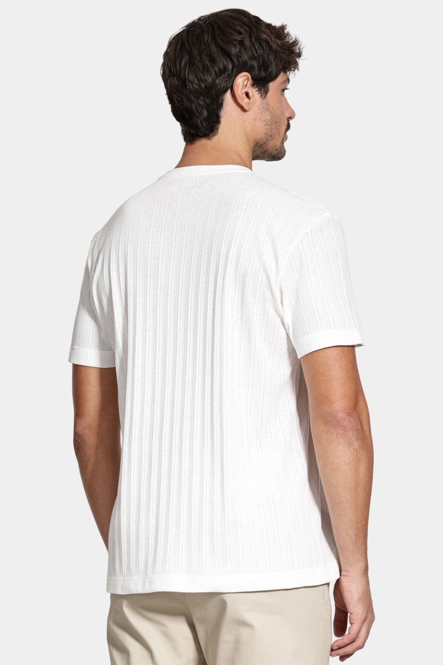 Camiseta Manga Curta Malha Stela Off White — foto 4 de 5