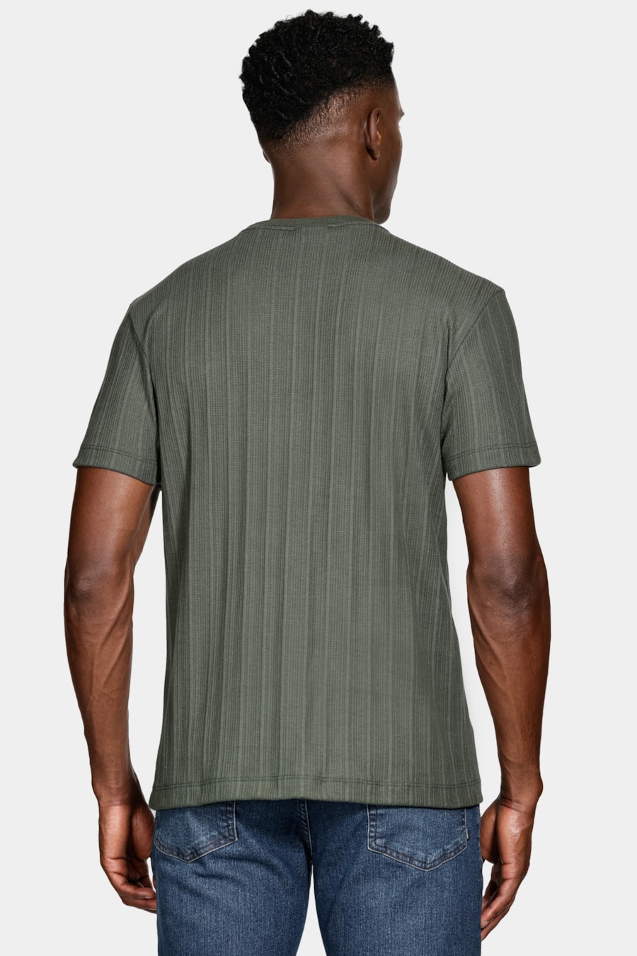 Camiseta Manga Curta Malha Stela Verde Militar — foto 4 de 5