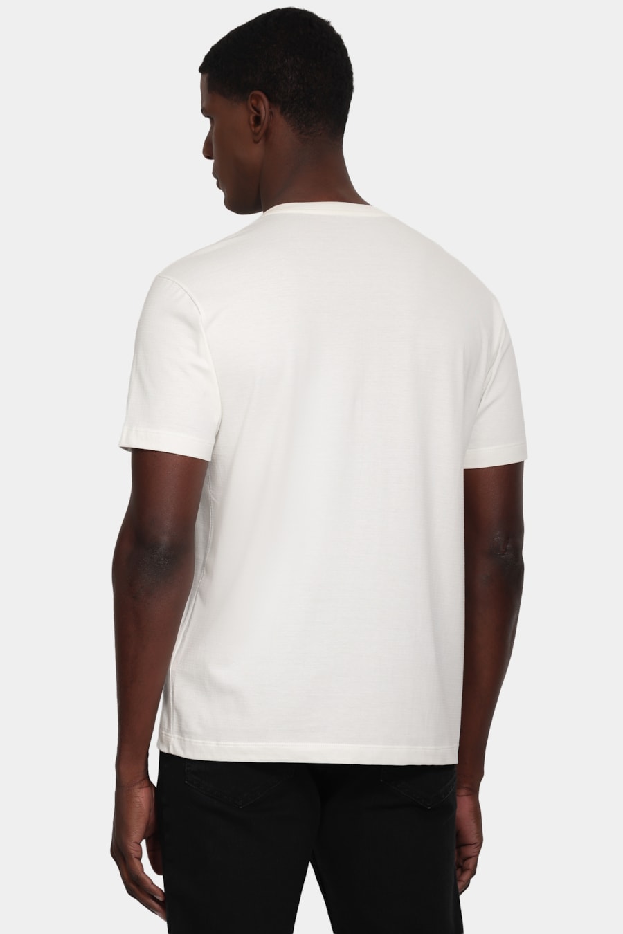 Camiseta Manga Curta Maquinetada Off White — foto 4 de 5