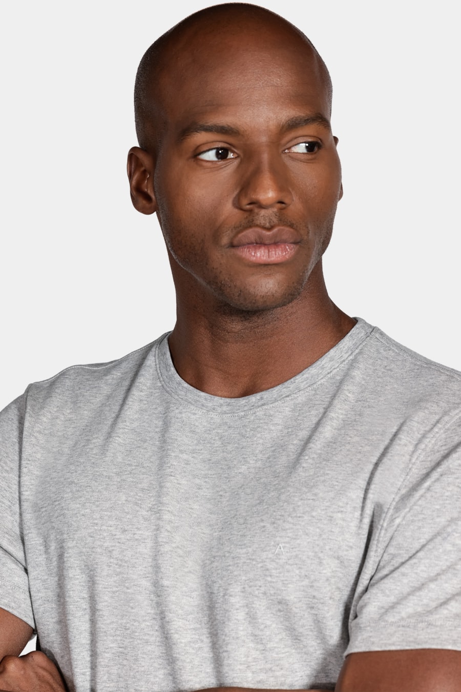 Camiseta Manga Curta Melange Cinza Mescla — foto 3 de 4