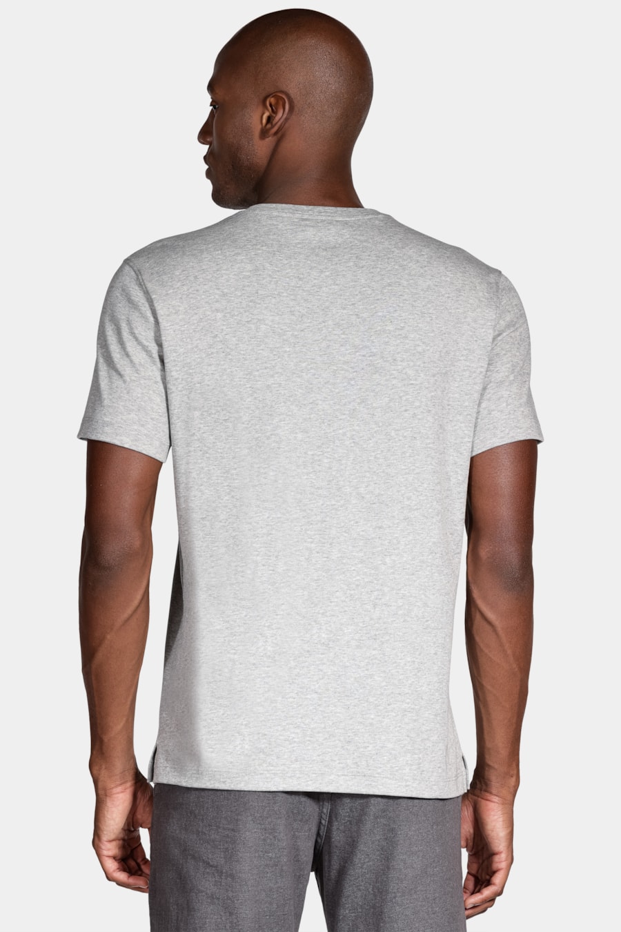 Camiseta Manga Curta Melange Cinza Mescla — foto 4 de 4