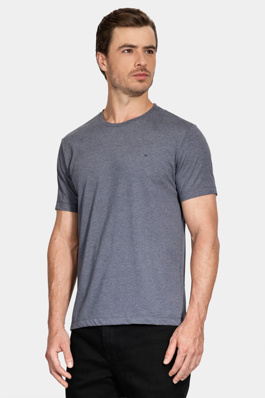 Camiseta Manga Curta Mescla Cores Noturno — foto 1 de 5