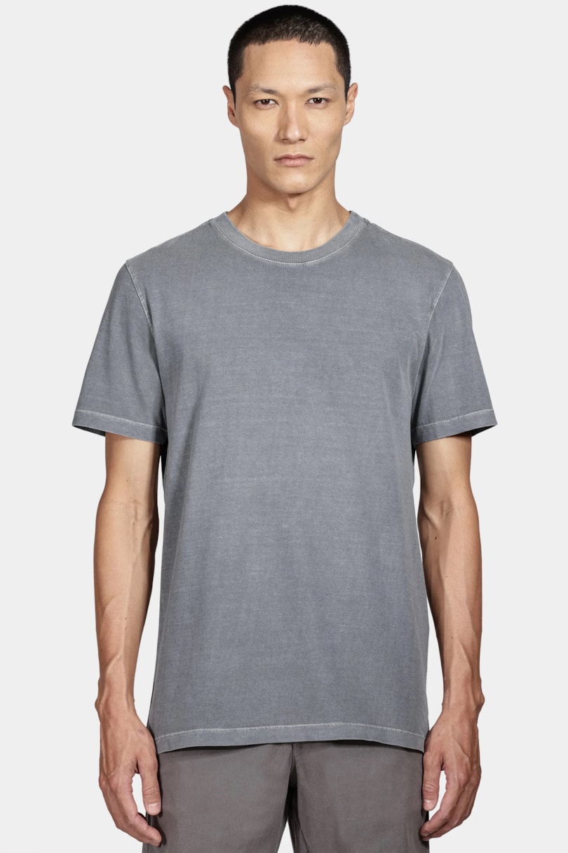 Camiseta Manga Curta Militar Cinza Grafite