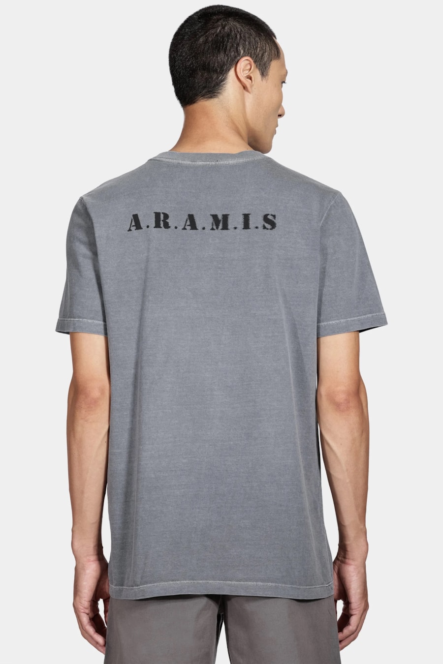 Camiseta Manga Curta Militar Cinza Grafite — foto 4 de 5