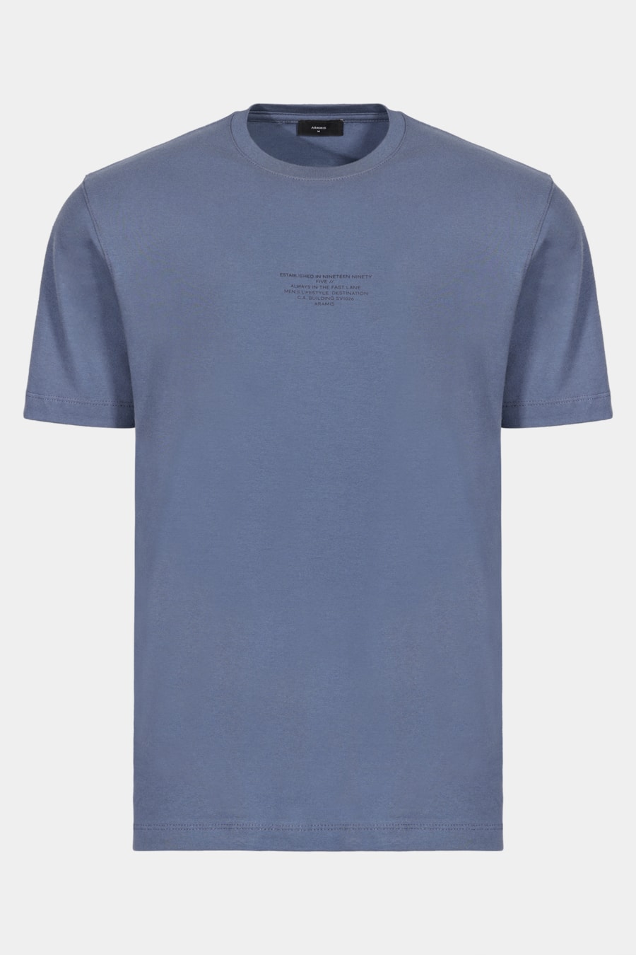 Camiseta Manga Curta Minimal Azul Alumínio — foto 5 de 5