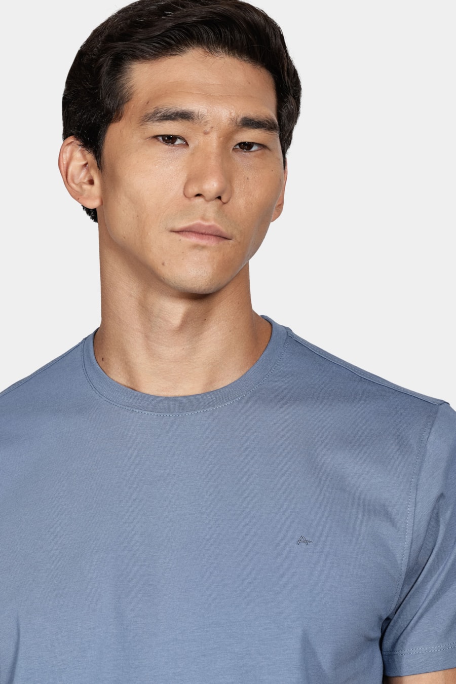 Camiseta Manga Curta New Essencial Azul Alumínio — foto 3 de 5