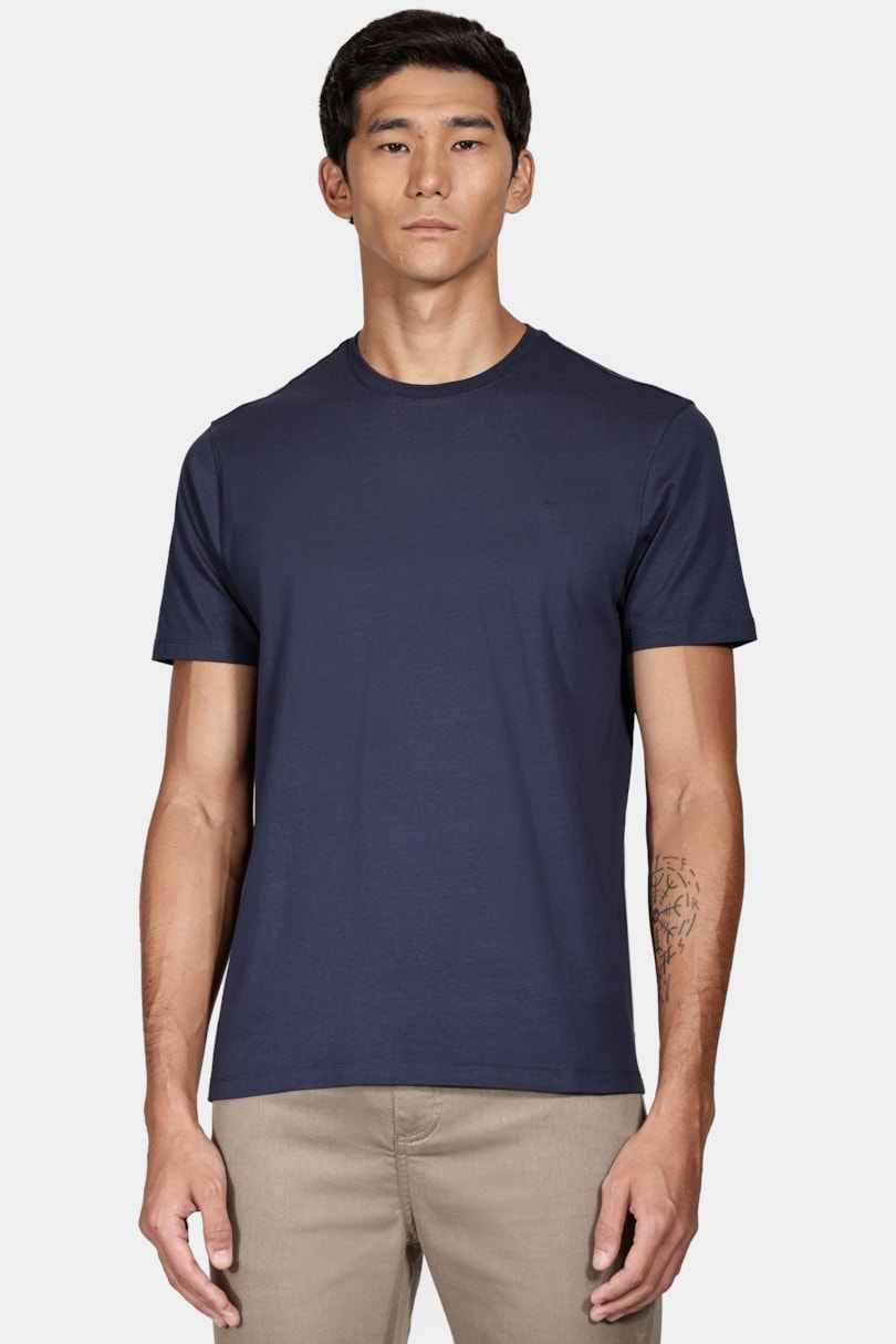 Camiseta Manga Curta New Essencial Azul Marinho