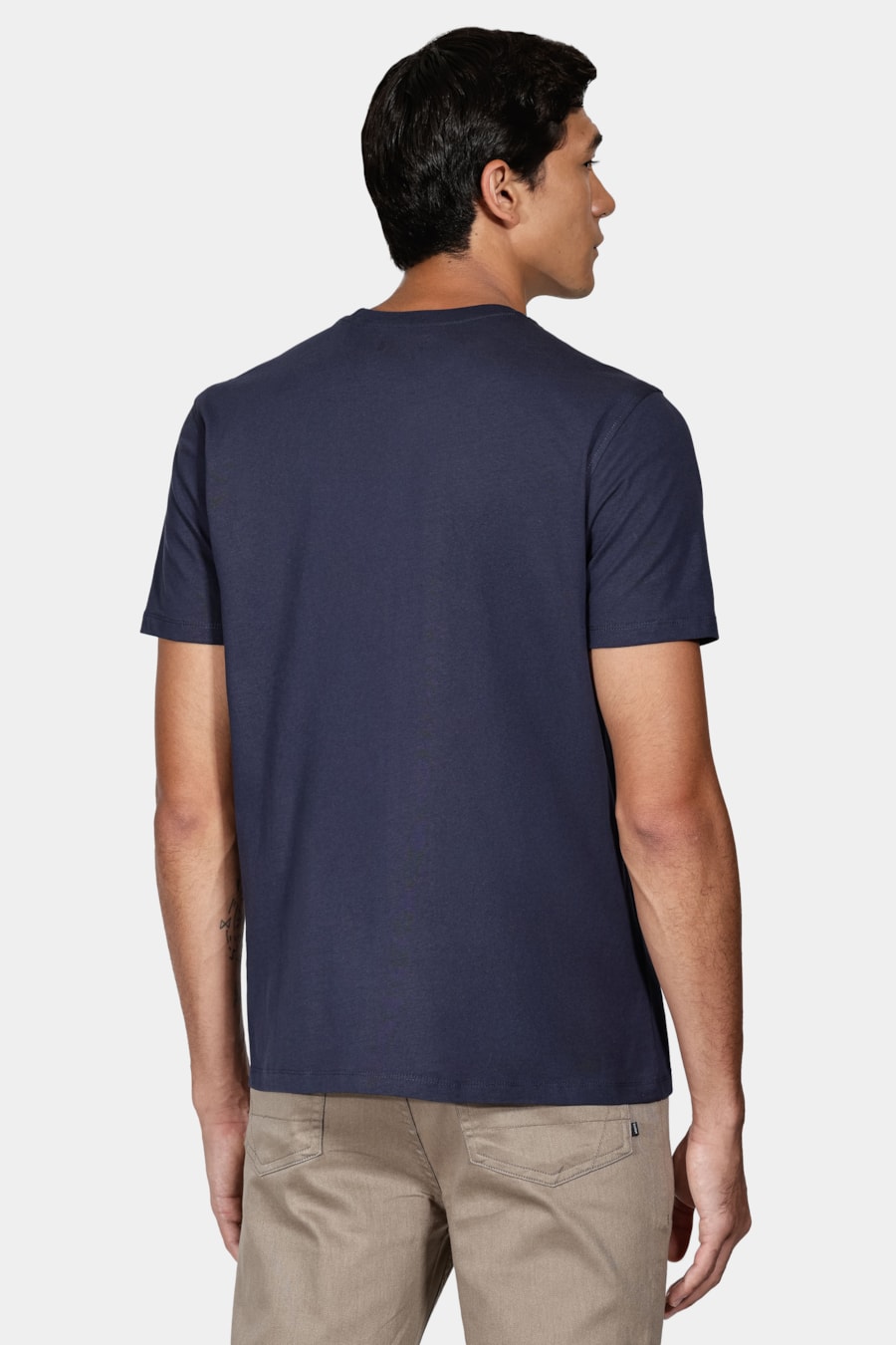 Camiseta Manga Curta New Essencial Azul Marinho — foto 4 de 5