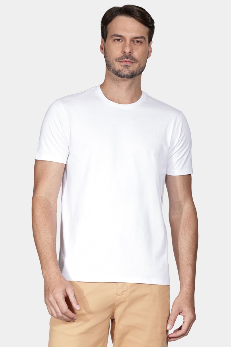 Camiseta Manga Curta New Essencial Branco