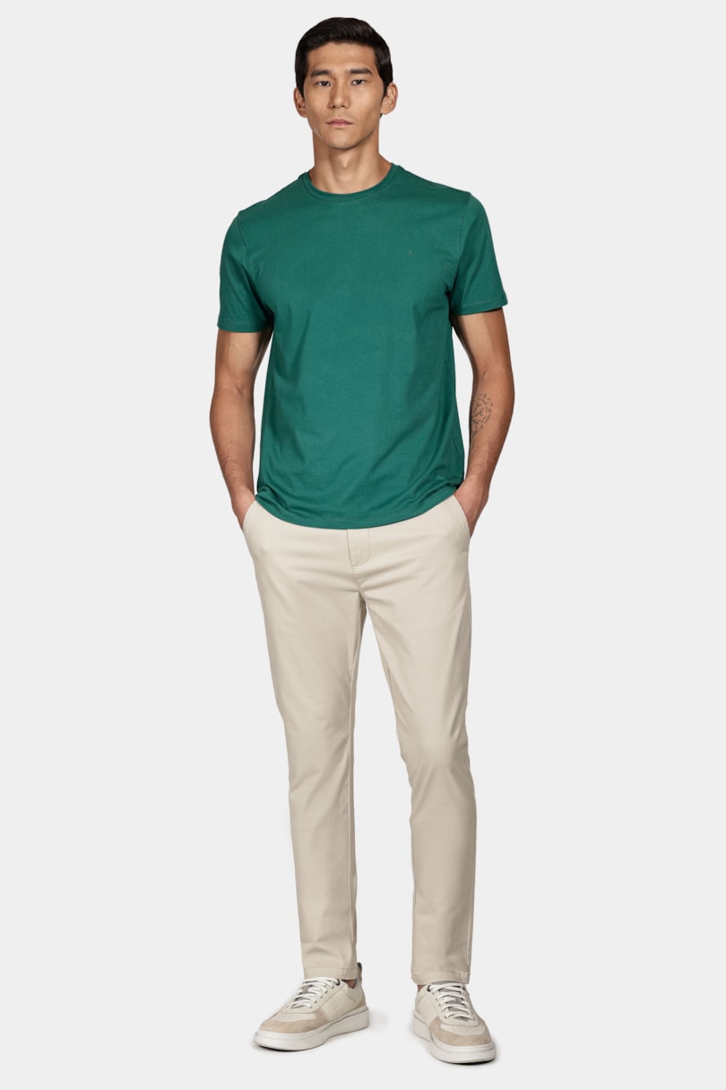 Camiseta Manga Curta New Essencial Verde Floresta