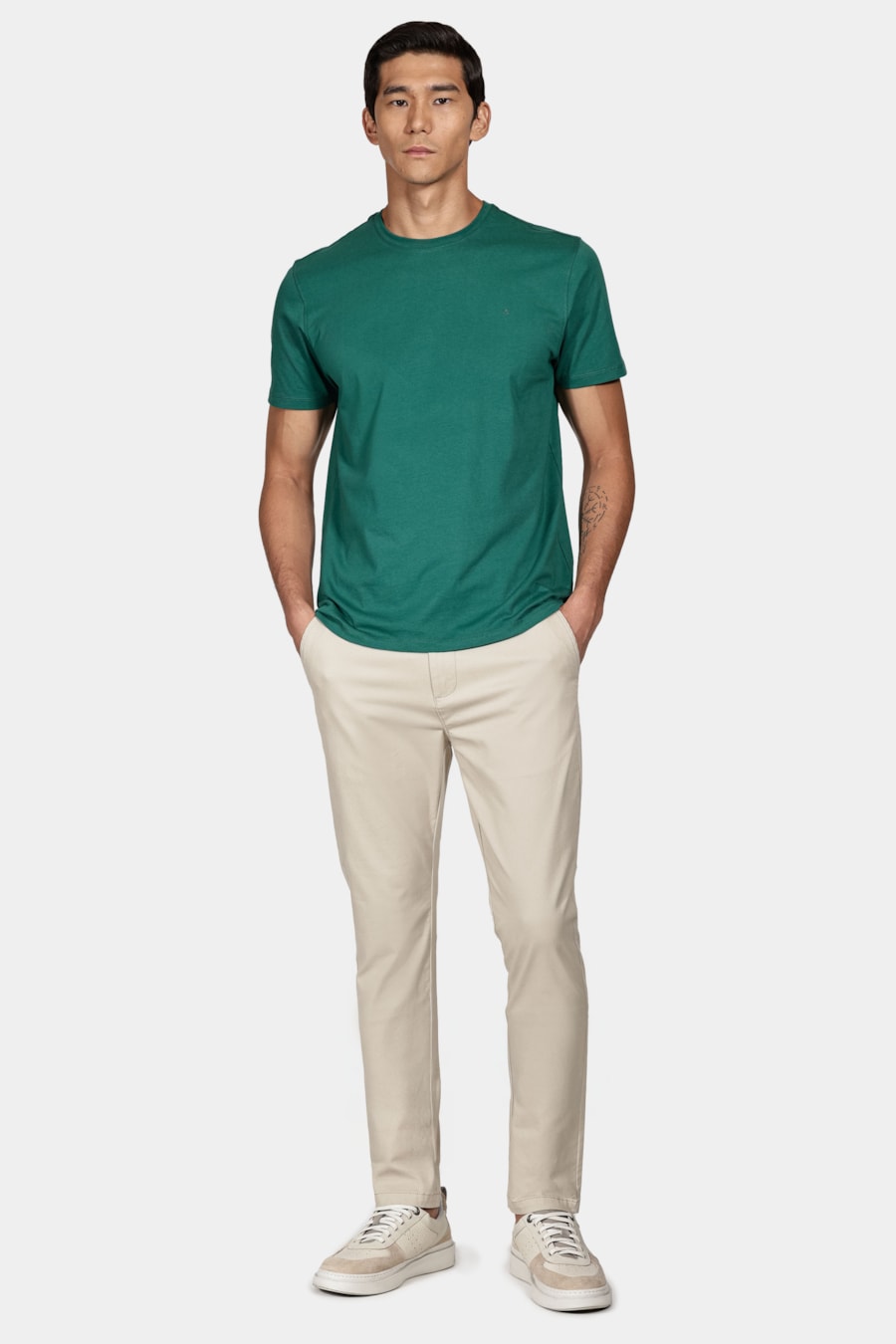 Camiseta Manga Curta New Essencial Verde Floresta — foto 2 de 5