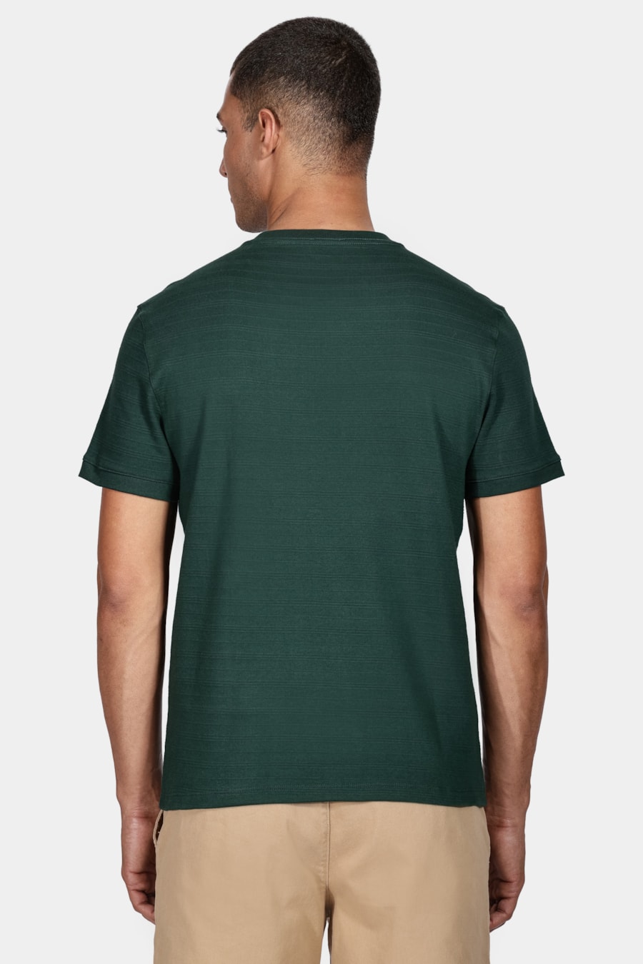 Camiseta Manga Curta New Suedine Verde Floresta — foto 4 de 5