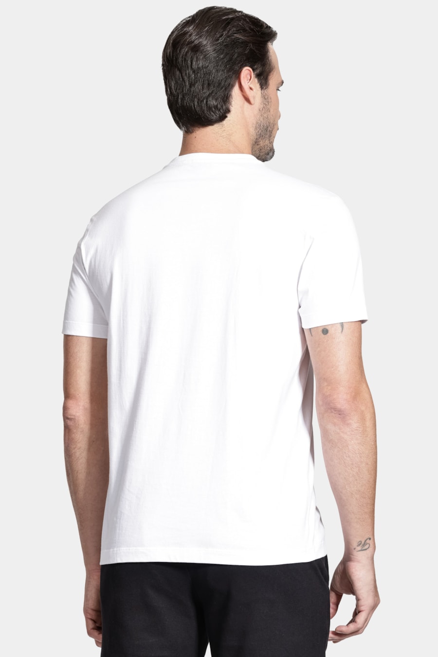 Camiseta Manga Curta Outline Geométrico Off White — foto 4 de 4