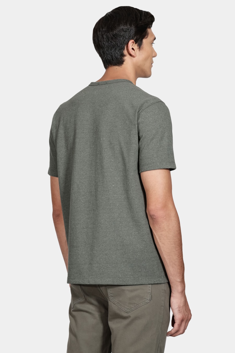 Camiseta Manga Curta Palmeira Verde Militar — foto 4 de 4