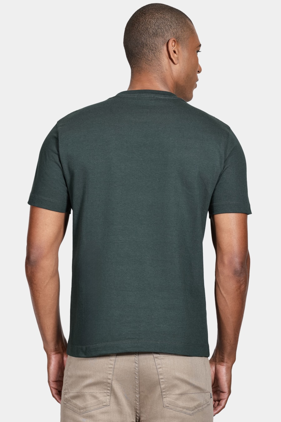 Camiseta Manga Curta Patch Verde Floresta — foto 4 de 4