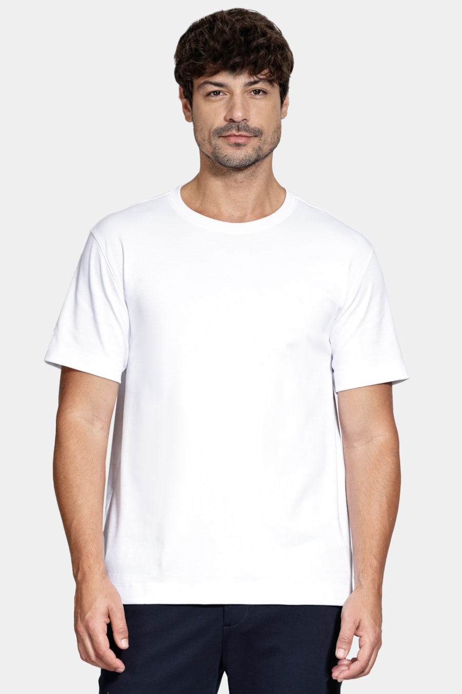 Camiseta Manga Curta Pima Básica Branco — foto 1 de 5