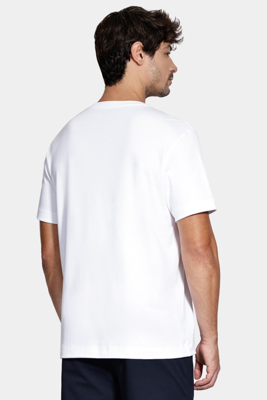 Camiseta Manga Curta Pima Básica Branco — foto 4 de 5