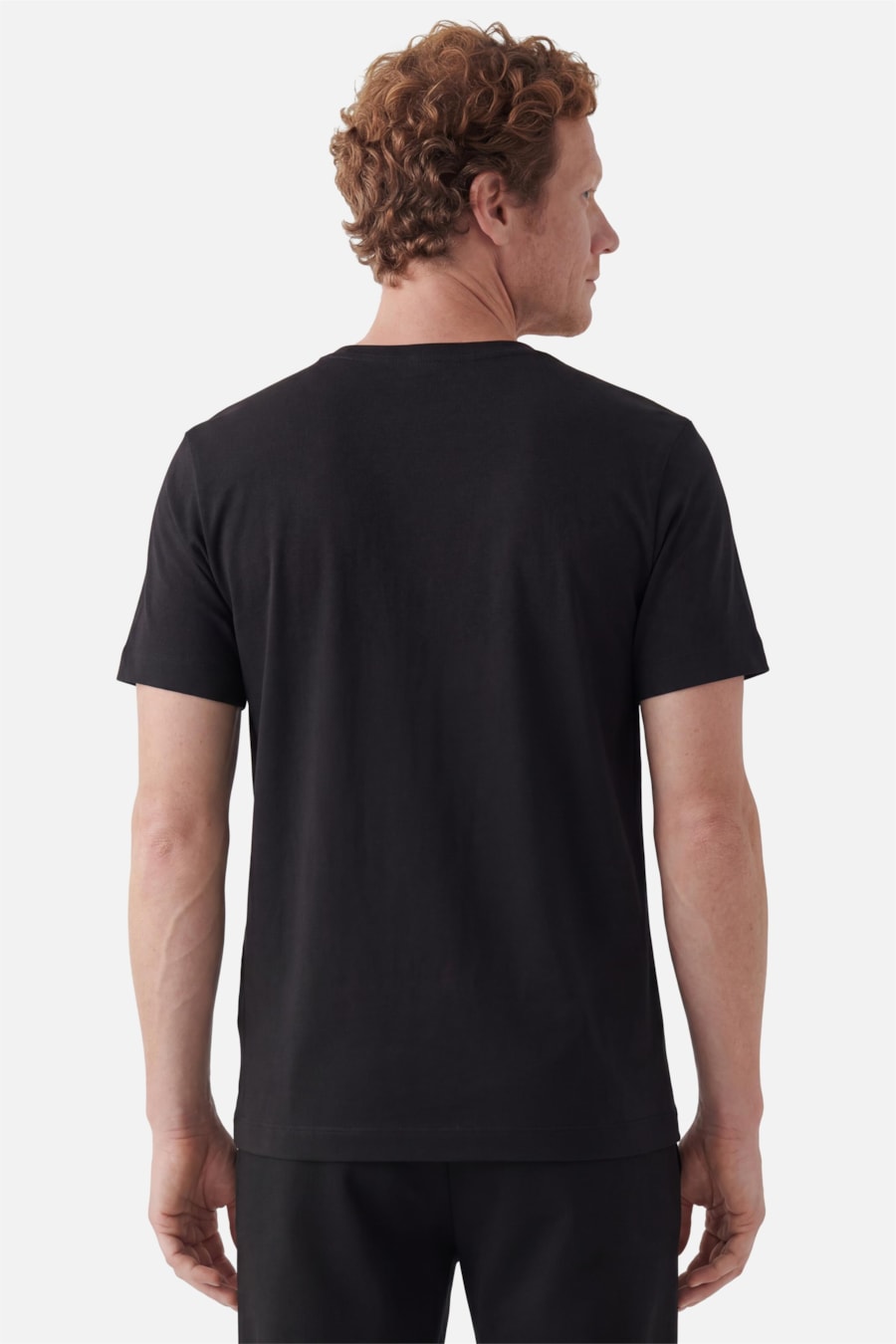 Camiseta Manga Curta Pima Básica Preto — foto 4 de 5