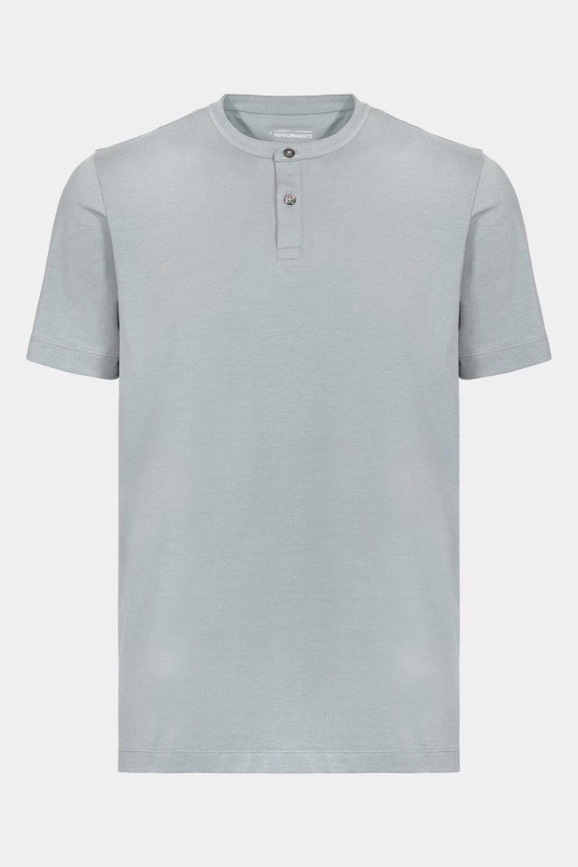 Camiseta Manga Curta Pima Performing Gola Padre Azul