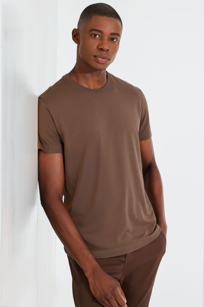Camiseta Manga Curta Pima Performing Ocre