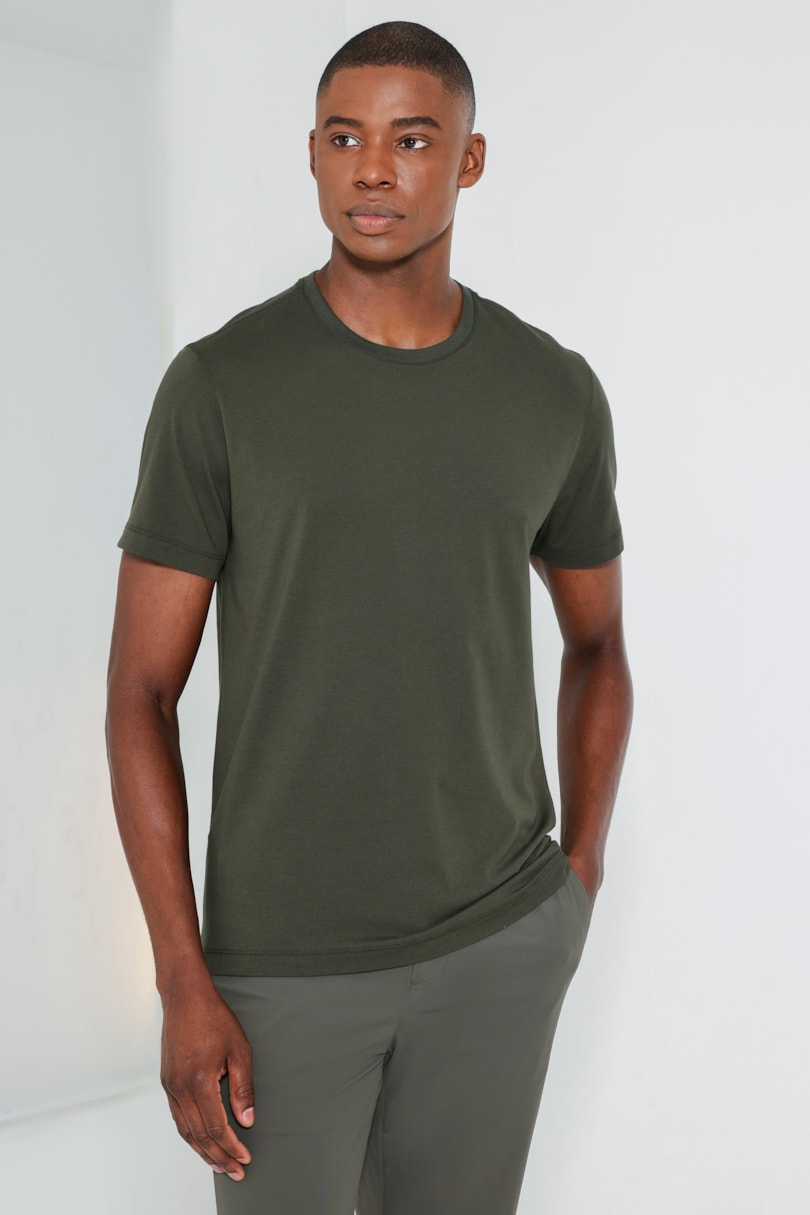 Camiseta Manga Curta Pima Performing Verde Escuro