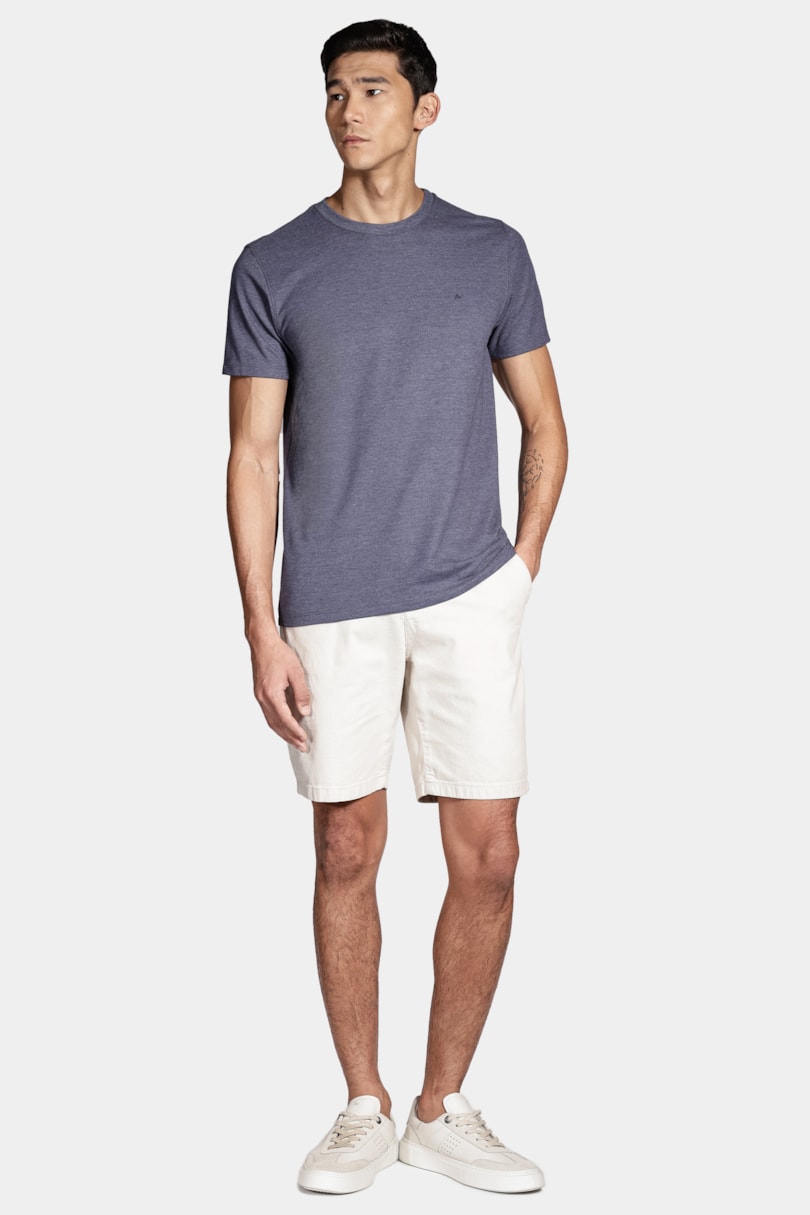 Camiseta Manga Curta Piquet Azul Marinho