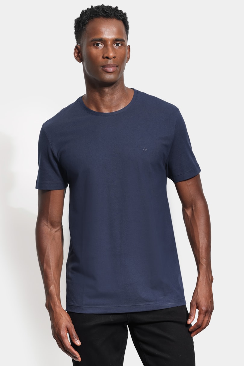 Camiseta Manga Curta Piquet Comfort Navy