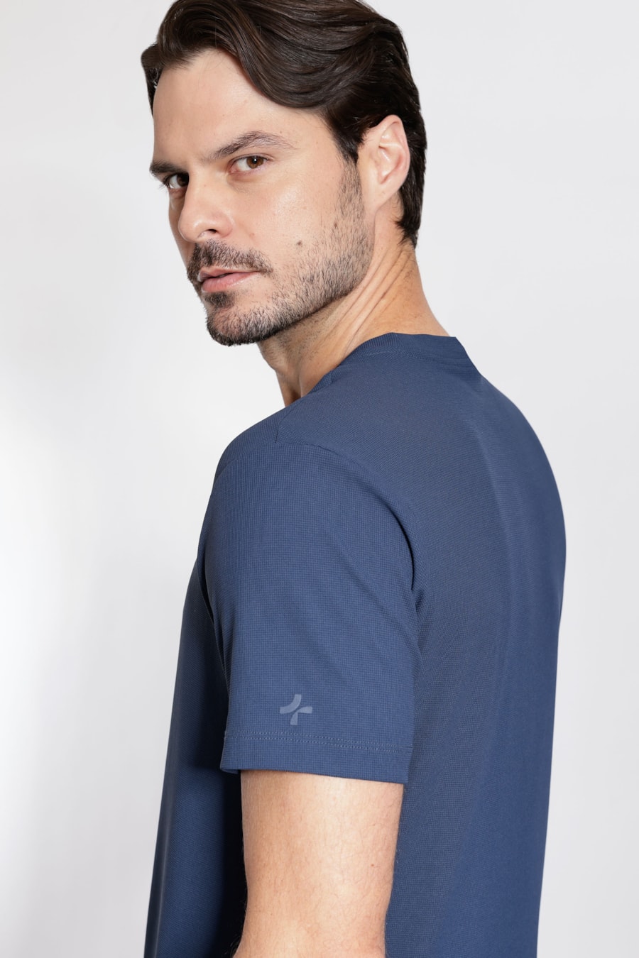 Camiseta Manga Curta Piquet Everyday Marinho — foto 3 de 5